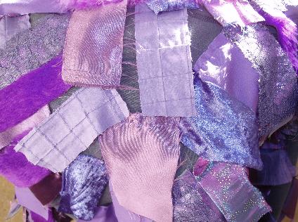 Shoulder under construction, showing gaps caused by change of direction